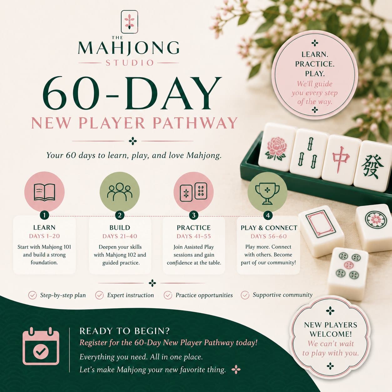 The 60-Day Mahjong Pathway at The Mahjong Studio
